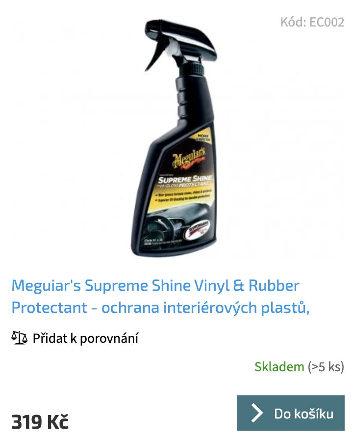 Meguiars Supreme Shine Vinyl & Rubber Protectant
